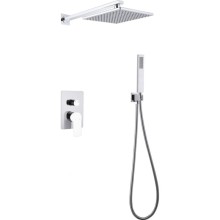 Душевая система Abber Weiss Insel AF8018W Белая Хром