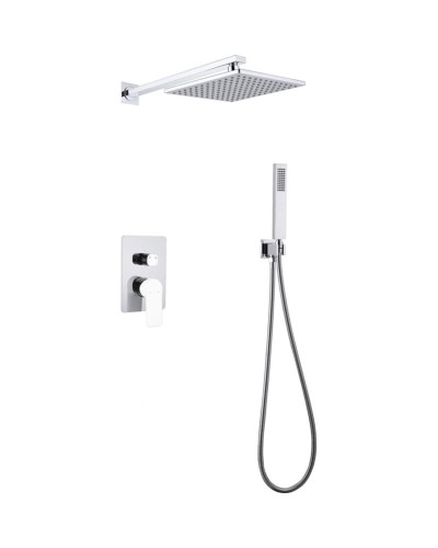 Душевая система Abber Weiss Insel AF8018W Белая Хром