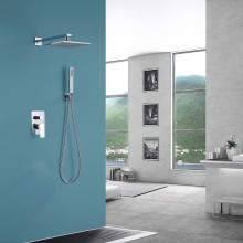 Душевая система Abber Weiss Insel AF8018W Белая Хром