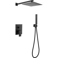 Душевая система Abber Daheim AF8219B Черная матовая