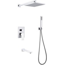 Душевая система Abber Weiss Insel AF8017W Белая Хром