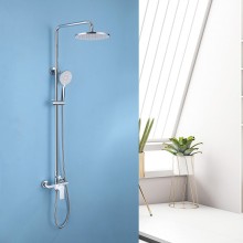 Душевая система Abber Weiss Insel AF8020W Белая Хром