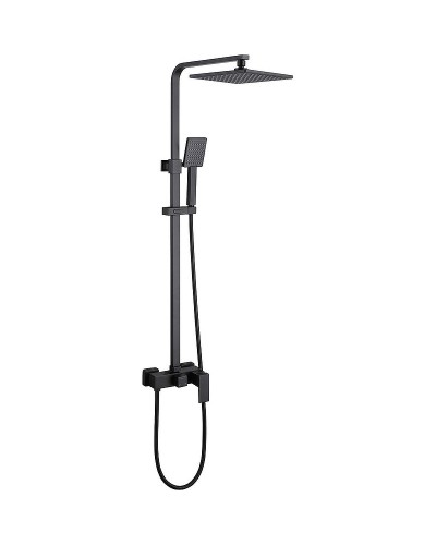 Душевая система Abber Daheim AF8220B Черная матовая