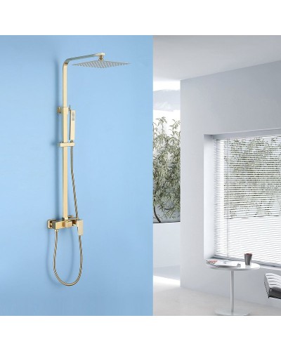 Душевая система Abber Daheim AF8220G Золото матовое