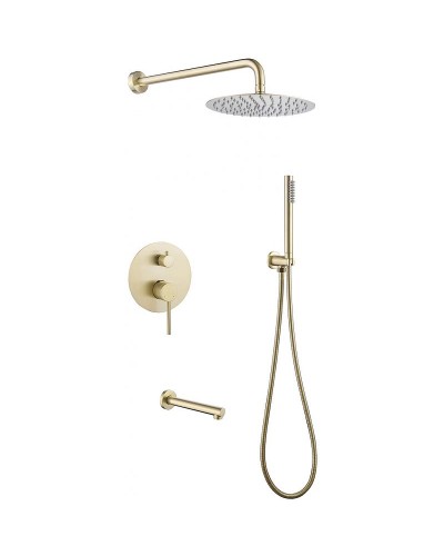 Душевая система Abber Emotion AF8817G Золото матовое