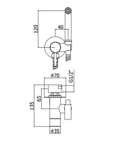 Душевой комплект Paffoni Light KITZCOL636BO110 из душевой системы с гигиеническим душем Белый матовый