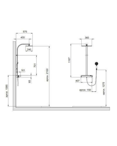 Душевая система Noken Balans N720000183