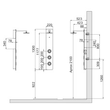 Душевая панель Noken Gallery N720000176