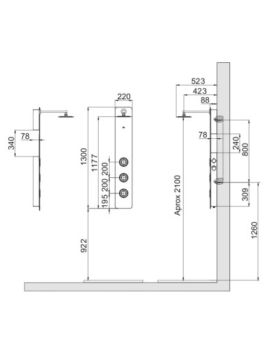 Душевая панель Noken Gallery N720000176