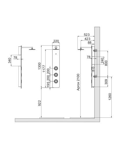 Душевая панель Noken Gallery N720000177
