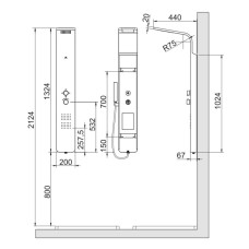 Душевая панель Noken  Laus N720000170