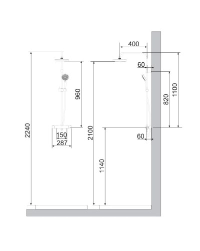 Душевая система Noken Smart N720000155