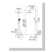 Душевая система Noken Tec Round N720000196