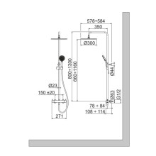 Душевая система Noken Tec Round N720000197