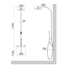 Душевая система Noken Tina N720000129
