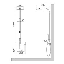 Душевая система 200 мм Noken Tina N720000128