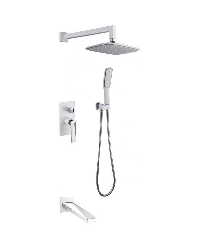 Душевая система Boheme Venturo 374-W-2 Белая Хром