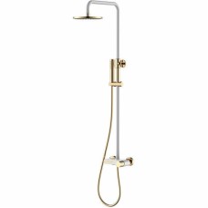 Душевая система Boheme Stick 128-WG Белая Золото