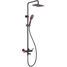 Душевая система Bronze de Luxe Avantgarde 2039RH Черная Красная