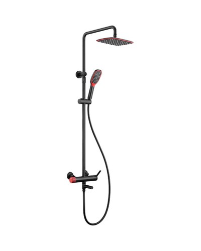 Душевая система Bronze de Luxe Avantgarde 2039RH Черная Красная