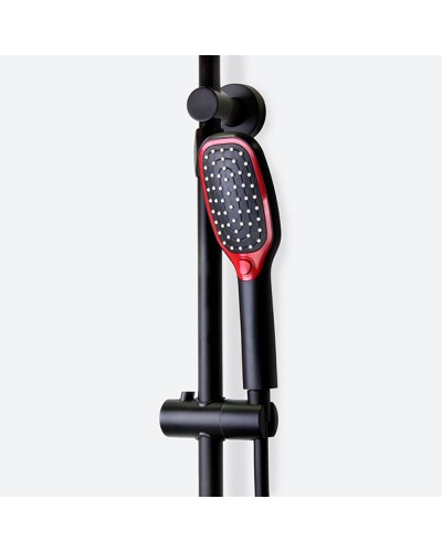 Душевая система Bronze de Luxe Avantgarde 2039RH Черная Красная