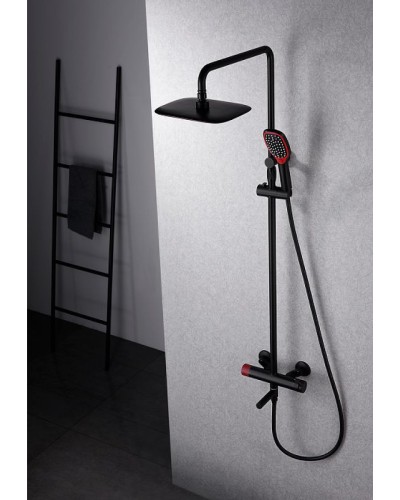 Душевая система Bronze de Luxe Avantgarde 2039RH Черная Красная