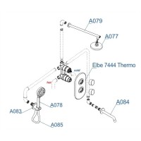 Душевой комплект 225 мм WasserKRAFT A177477 Thermo