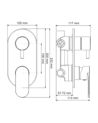 Душевой комплект 225 мм WasserKRAFT A177471
