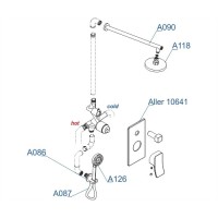 Душевой комплект 300 мм WasserKRAFT A16190