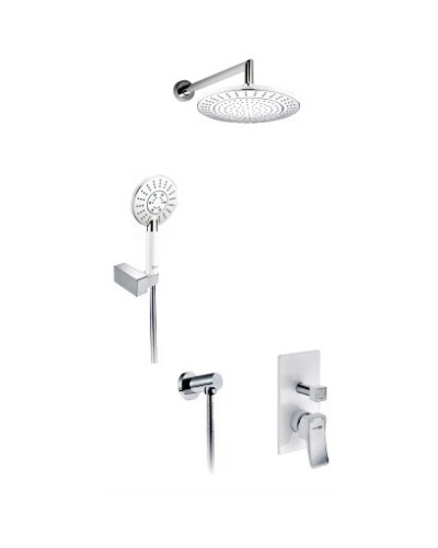 Душевой комплект 225 мм WasserKRAFT A16067WHITE