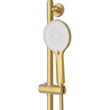 Душевая стойка со смесителем и изливом, душевым шлангом, верхним, ручным душем CEZARES STYLUS-CVD-BORO