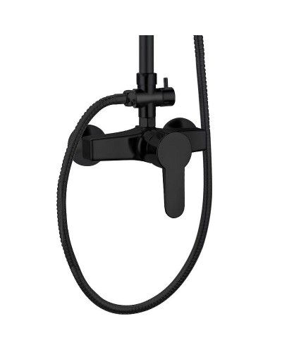 Душевая система Orange OneLife P01-912b Черная матовая