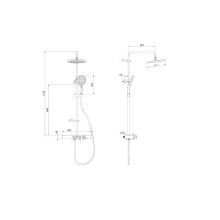 Душевая система Orans OLS-7573H 7573000 с термостатом Хром