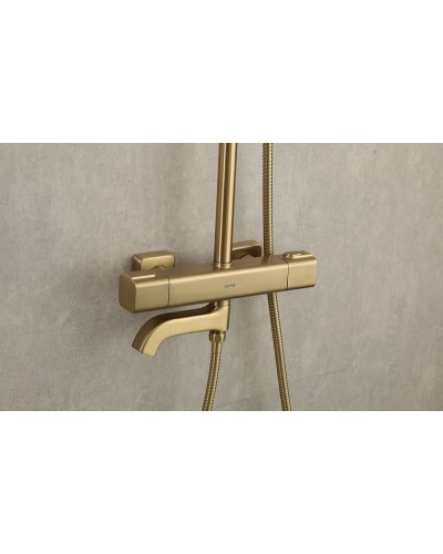 Душевая система Gappo G91 G2491-3 с термостатом Золото