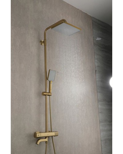 Душевая система Gappo G91 G2491-3 с термостатом Золото