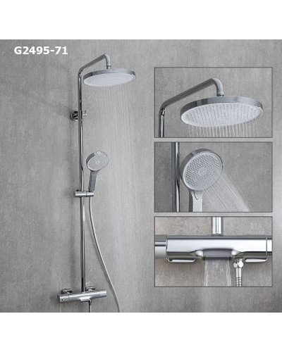 Душевая система Gappo G2495-71 с термостатом Хром