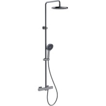 Душевая система Gappo G2495-79 с термостатом Оружейная сталь