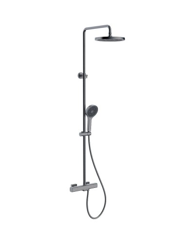 Душевая система Gappo G2495-79 с термостатом Оружейная сталь