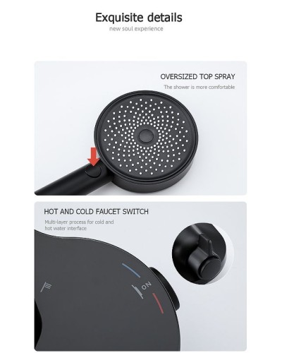 Душевая система Gappo G2495-86 Черная матовая