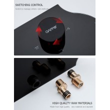 Душевая система Gappo G2495-86 Черная матовая