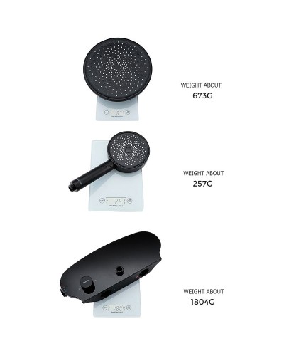 Душевая система Gappo G2495-86 Черная матовая