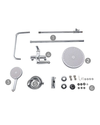 Душевая система Frap H17 F2417 Хром