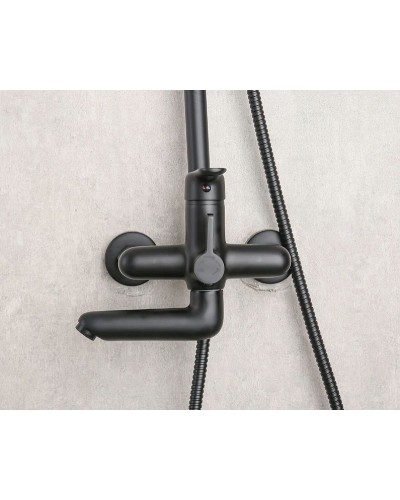 Душевая система Frap H17-6 F2417-6 Черная матовая