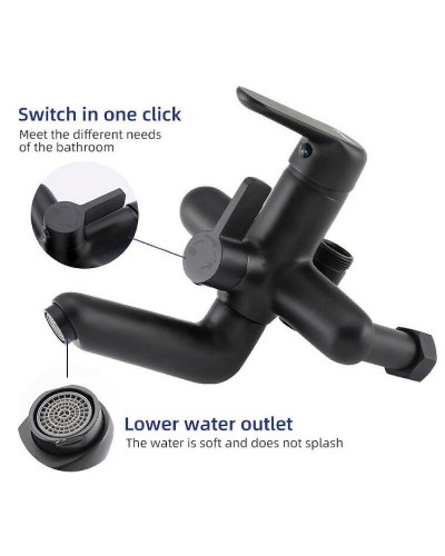 Душевая система Frap H17-6 F2417-6 Черная матовая