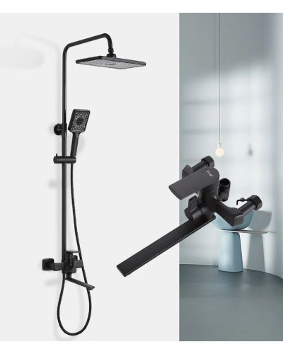 Душевая система Frap H71-6 F2471-6 Черная матовая