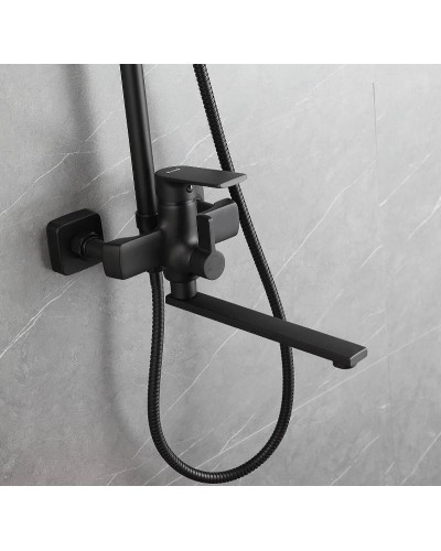 Душевая система Frap H71-6 F2471-6 Черная матовая