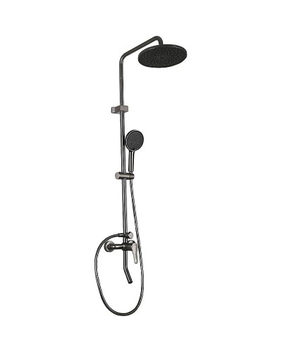 Душевая система Frap F24011-9 Оружейная сталь