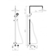 Душевая система Milacio Vitoria MC.101.1BR