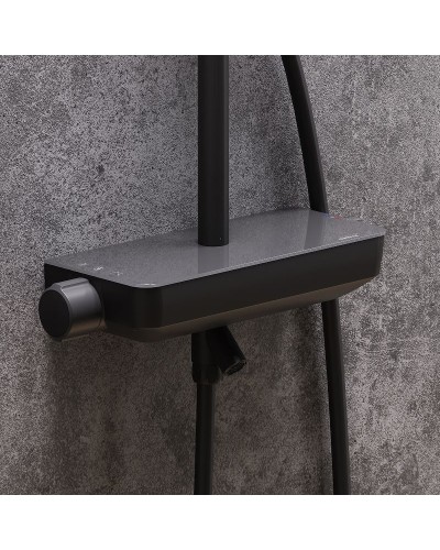 Душевая система Damixa Scandinavian Pure 936730300 Черная матовая