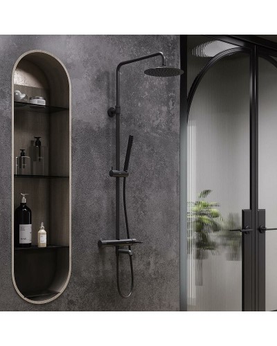 Душевая система Damixa Scandinavian Pure 936740300 Черная матовая